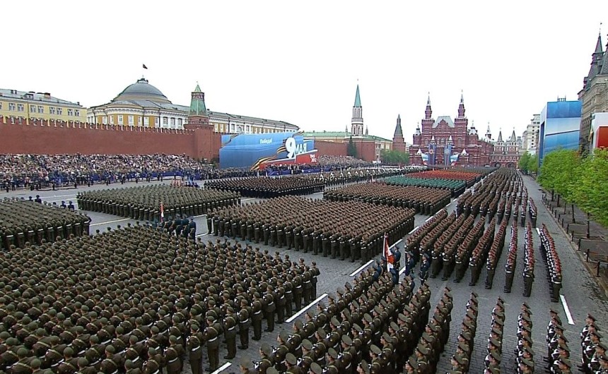 Red Square military parade celebrating the 67th anniversary of Victory in the Great Patriotic War