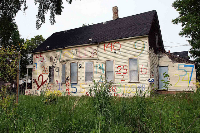 Run down house, poverty